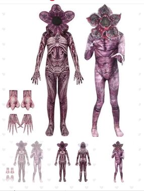 Purple Demogorgon Kids Costume - Stranger-Inspired Monster Suit